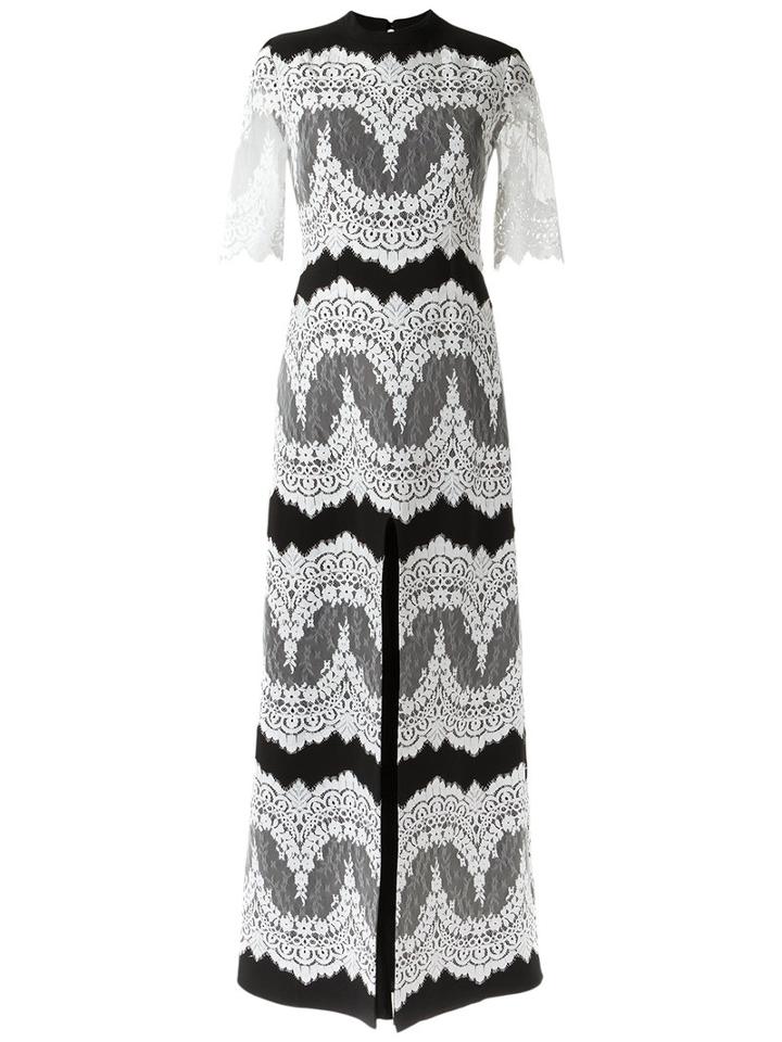Olympiah - Lace Panelled Gown - Women - Polyester/spandex/elastane - 40, Black, Polyester/spandex/elastane