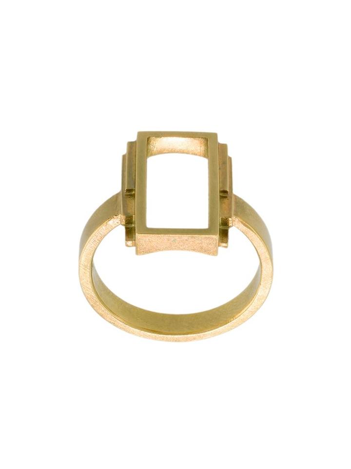 Felicious 'frame' Ring, Women's, Size: 55, Metallic