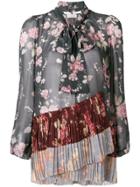 Zimmermann Unbridled Pleated Blouse - Grey