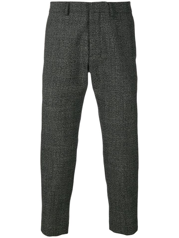 Ami Alexandre Mattiussi Carrot Fit Cropped Trousers - Black