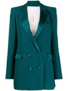 Hebe Studio Double Breasted Blazer - Blue