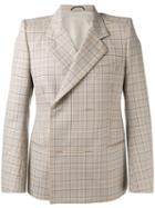Balenciaga Tartan Blazer, Men's, Size: 50, Green, Cotton/cupro
