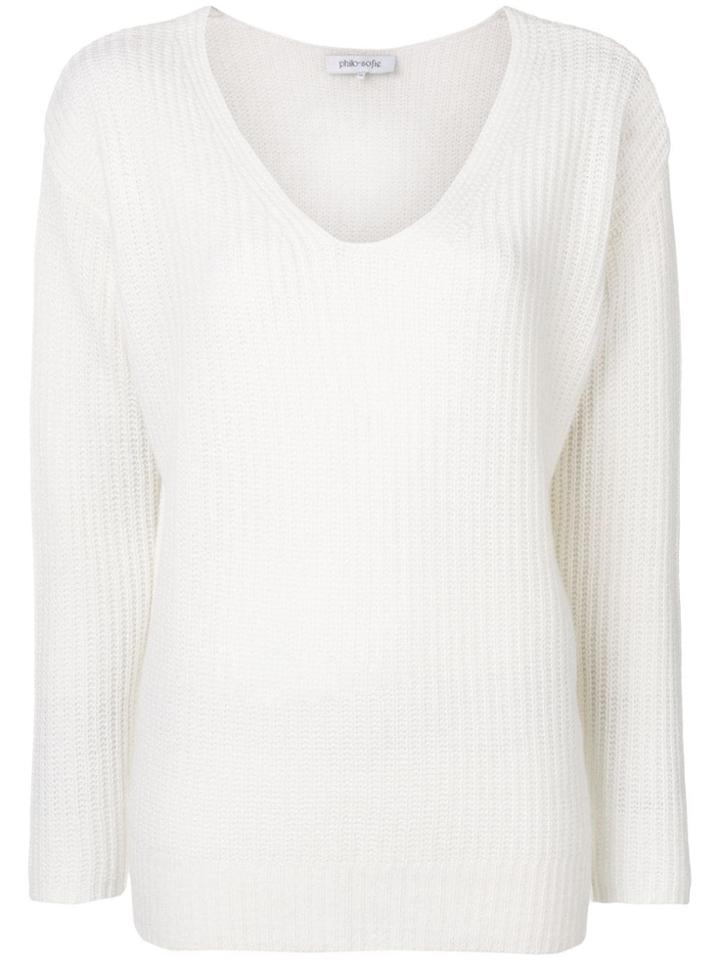 Philo-sofie Ribbed Knit Jumper - White