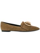 Stella Luna Pointed Toe Loafers - Nude & Neutrals