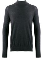 Pringle Of Scotland Mock-neck Knit Sweater - Grey