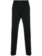 Prada Pleated Tapered Trousers - Black