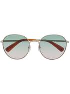 Longchamp Round Gradient Sunglasses - Metallic