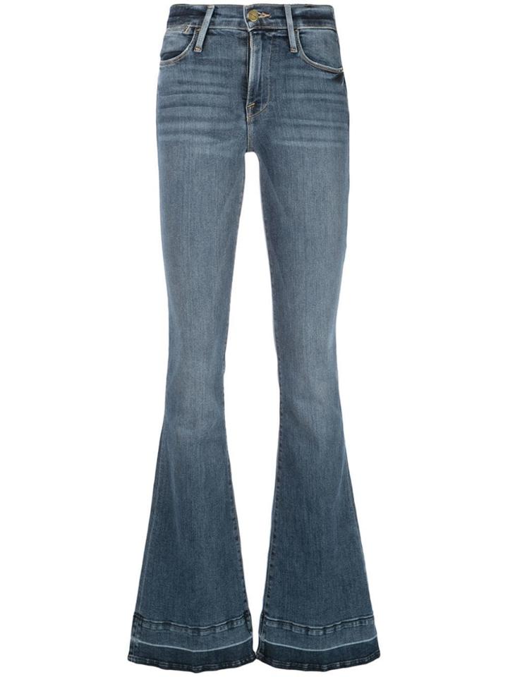 Frame Le High Flared Jeans - Blue