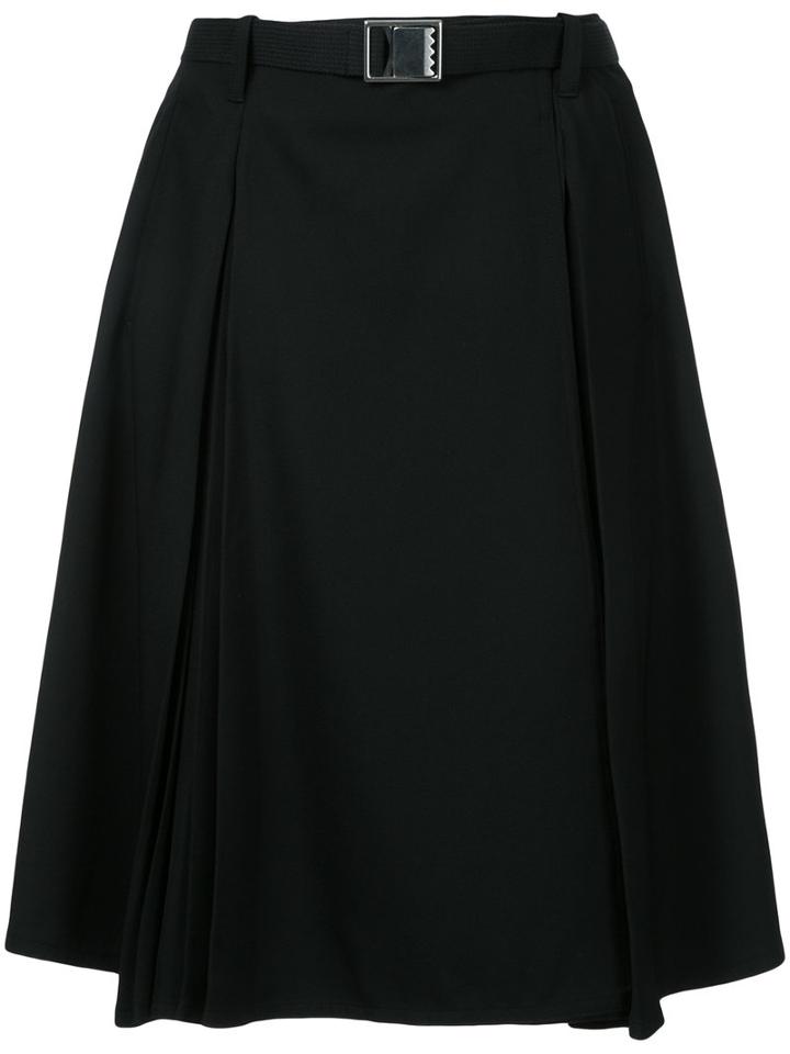 Lemaire - Wrapover Skirt - Women - Virgin Wool - 38, Black, Virgin Wool