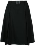 Lemaire - Wrapover Skirt - Women - Virgin Wool - 38, Black, Virgin Wool