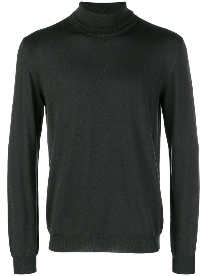 Zanone Turtleneck Sweater - Black