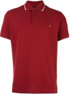 Z Zegna Short Sleeve Polo Shirt, Men's, Size: Large, Red, Cotton