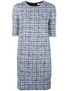 Lanvin Bouclé Knit Dress, Women's, Size: 40, Blue, Silk/wool/polyester/viscose
