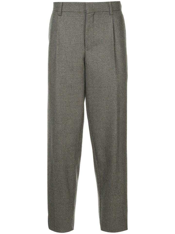 Kolor Houndstooth Tapered Trousers - Grey