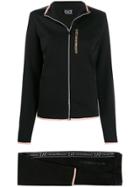Ea7 Emporio Armani Logo-trimmed Tracksuit Set - Black