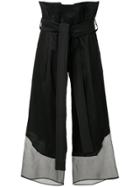 Juan Hernandez Daels High-waisted Tie Waist Skirt - Black