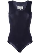 Maison Margiela Scoop Neck Body, Women's, Size: 42, Black, Elastodiene/polyimide