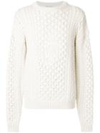Jw Anderson Cable Knit Sweater - White