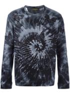 Valentino 'rockstud Tie & Dye' Embroidered Butterfly Sweatshirt - Grey