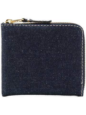 Comme Des Garçons Homme Denim Wallet - Blue