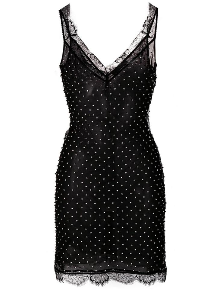 Amen Crystal-embellished Short Dress - Black