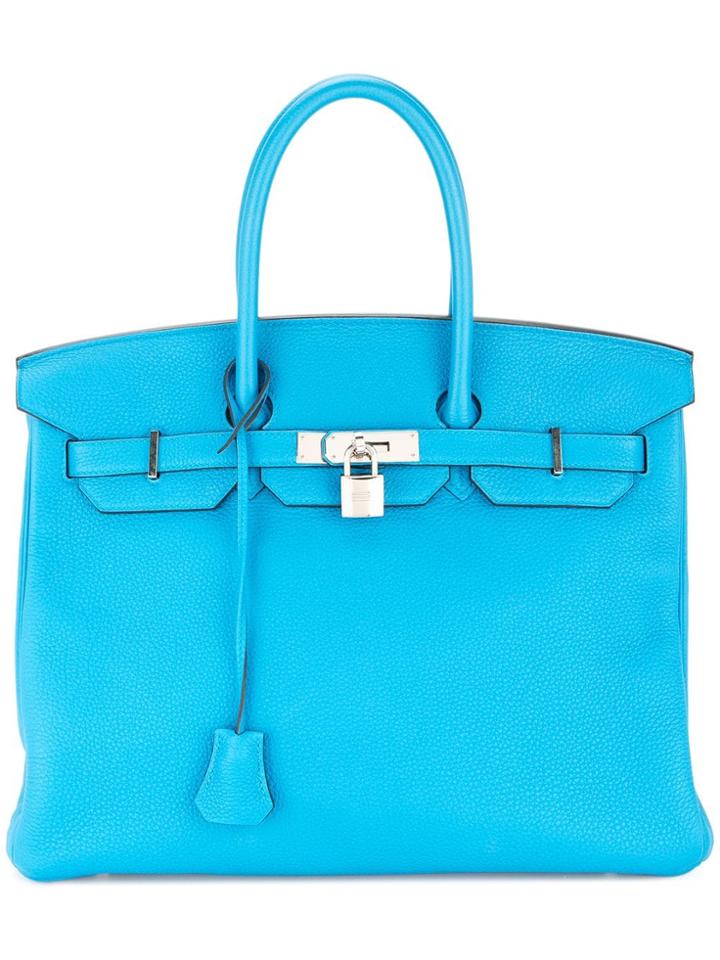 Hermès Vintage Birkin 35 Hand Bag - Blue
