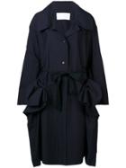Roberts Wood Oversized Draped Coat - Blue