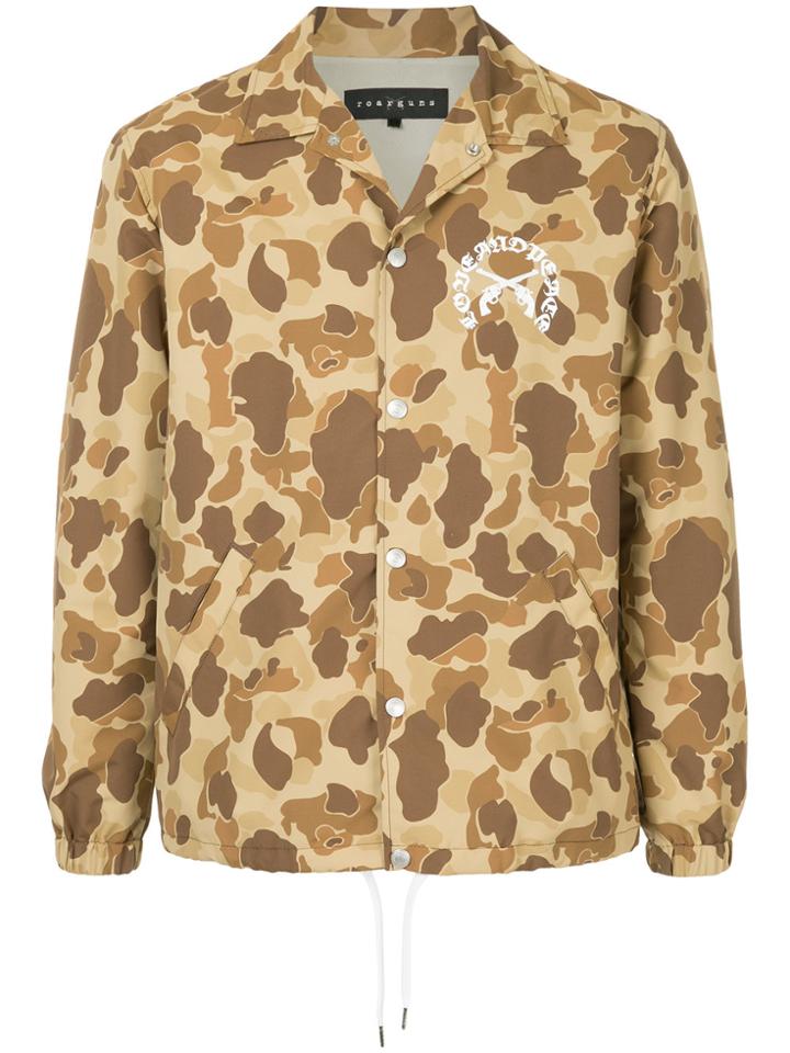 Roar Camouflage Print Jacket - Brown