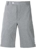 Moncler Gamme Bleu Side Button Tailored Shorts - Grey