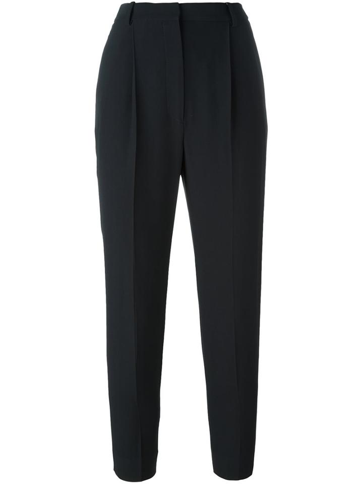 Alexander Mcqueen Cropped Trousers, Women's, Size: 42, Black, Acetate/viscose/cupro