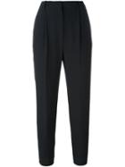 Alexander Mcqueen Cropped Trousers, Women's, Size: 42, Black, Acetate/viscose/cupro