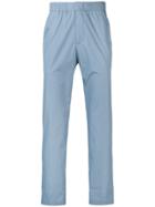 Msgm Elasticated Waist Regular-fit Trousers - Blue