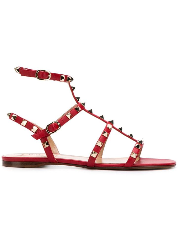 Valentino Rockstud Sandal T. 05 - Red
