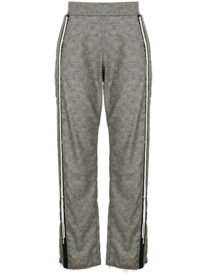 Aviù Distressed Tailored Trousers - Grey