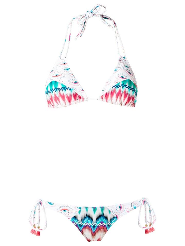 Brigitte Triangle Bikini Set - Multicolour