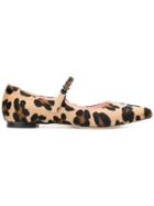 Anna F. Leopard-print Ballerina Shoes - Nude & Neutrals