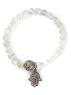 Loree Rodkin Moonstone And Diamond Pave Bracelet