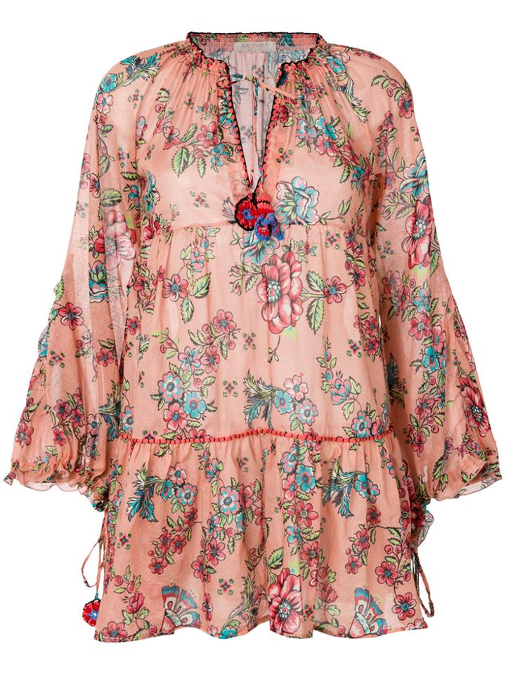 Anjuna Floral Print Dress - Pink & Purple