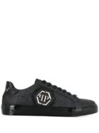 Philipp Plein Low-top Logo Sneakers - Black