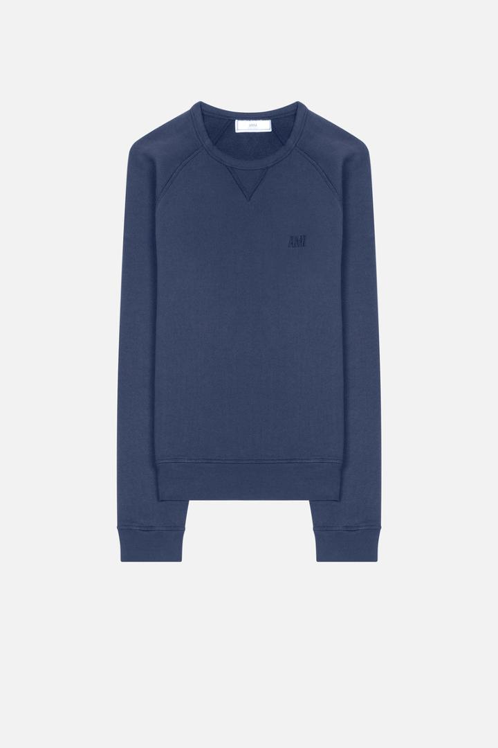 Ami Alexandre Mattiussi Small Ami Sweatshirt, Men's, Size: Xxl, Blue, Cotton