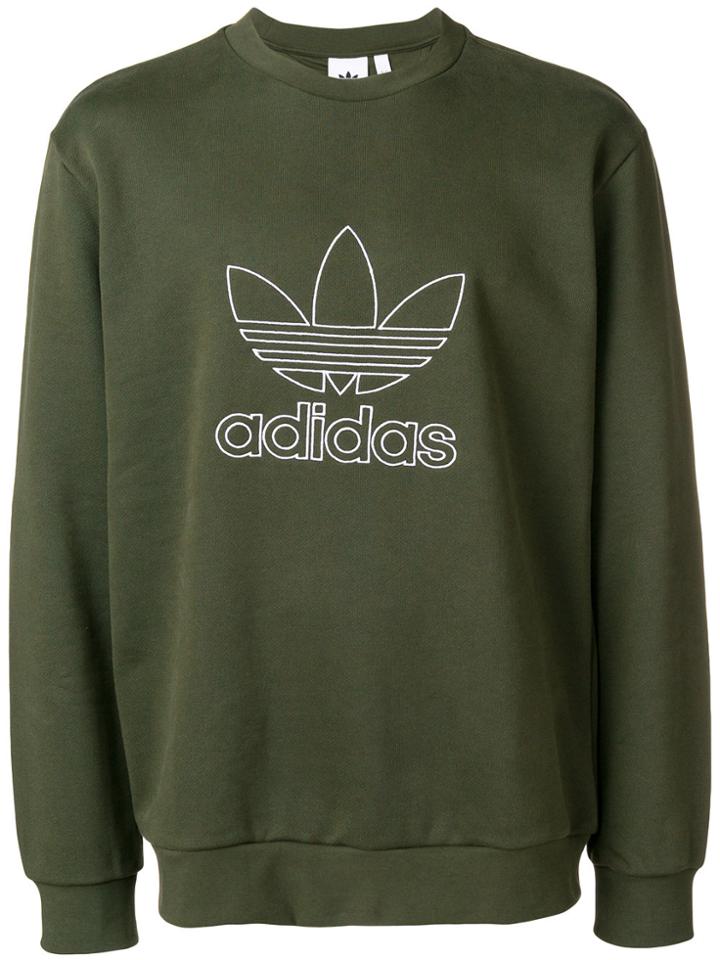 Adidas Outline Crewneck Sweatshirt - Green
