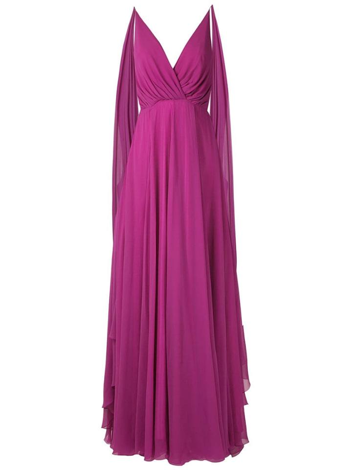 Tufi Duek Vestido Longo Seda - Pink