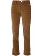 Frame Straight-leg Cropped Jeans - Brown