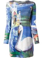 Walter Van Beirendonck Vintage Swan Print Dress