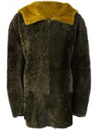 Sylvie Schimmel Hooded Shearling Jacket, Women's, Size: 38, Green, Sheep Skin/shearling