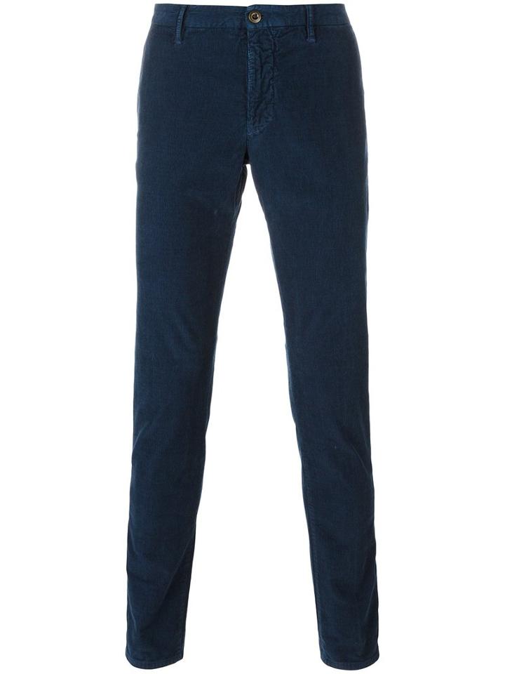 Incotex Slim-fit Trousers, Men's, Size: 34, Blue, Cotton