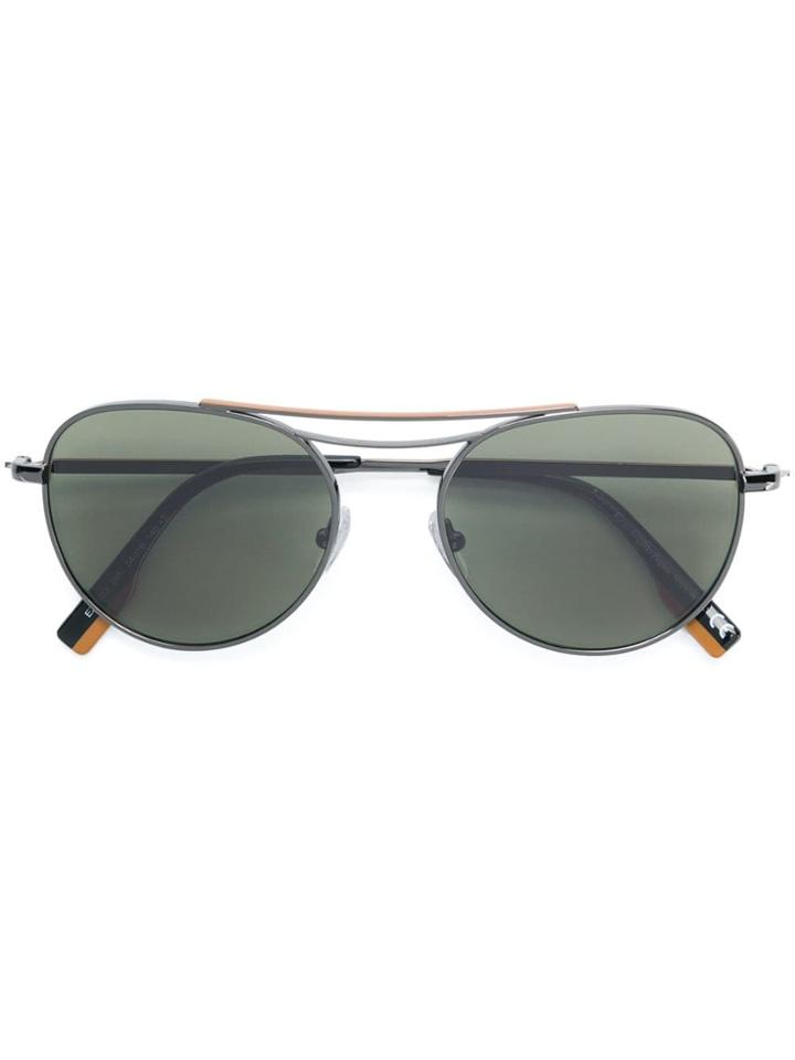 Ermenegildo Zegna Round Sunglasses - Black