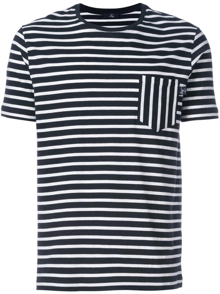 Fay Striped T-shirt - Blue