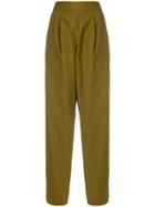 Forte Forte Tapered High Waist Trousers - Brown