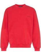 Balenciaga Copyright Logo Print Sweatshirt - Red